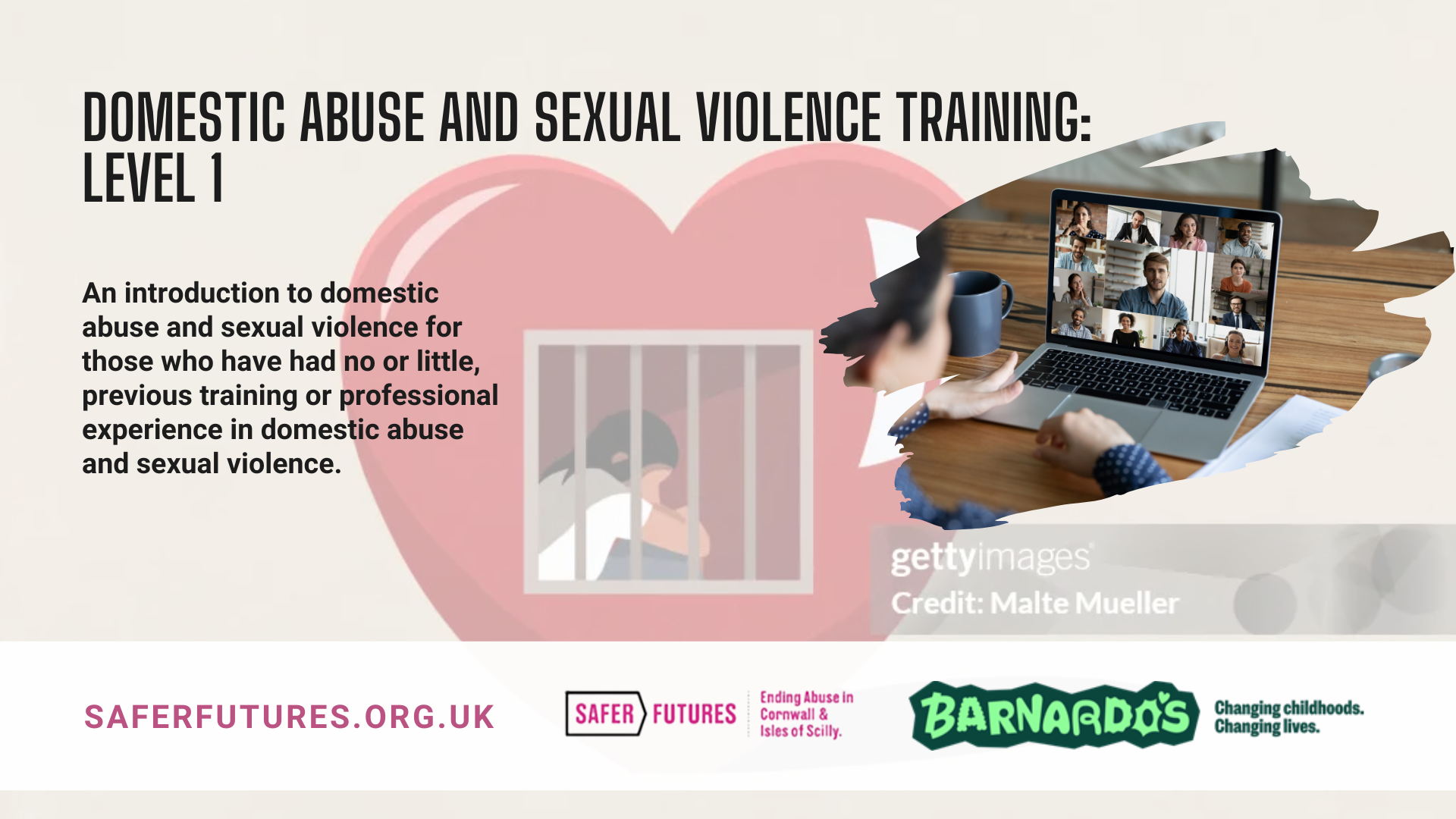 Domestic Abuse and Sexual Violence Training: Level 1 (Online)